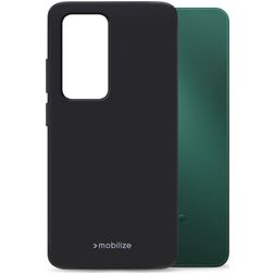 Mobilize Rubber Gelly Coque OPPO A5 (2025) Coque arrière en TPU Souple - Noir