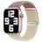 Mobigear Braided Dual Bracelet Nylon Apple Watch Fermeture à pince - 49/46/45/44 mm - Violet / Lumière stellaire