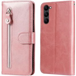 Mobigear Zipper Housse Samsung Galaxy S23 Etui Porte-Monnaie - Rose doré