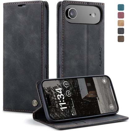 CaseMe 013 Housse iPhone Air Etui Porte-Monnaie - Noir