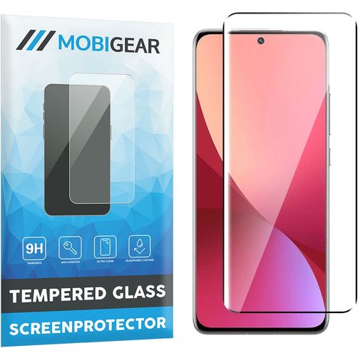 Mobigear Premium Xiaomi 12 Verre trempé Protection d'écran - Compatible coque - Noir