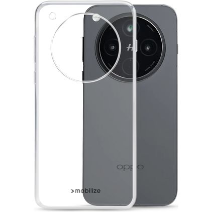 Mobilize Gelly Coque Transparente OPPO Find X8 Coque arrière en TPU Souple - Transparent
