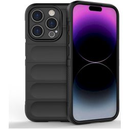 Mobigear Bumpy Coque iPhone 15 Pro Coque arrière en TPU Souple - Noir
