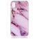 Mobigear Marble Coque iPhone XS Max Coque arrière en TPU Souple - Violet