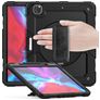 Mobigear SureGrip Xtreme Coque iPad Pro 13 Pouces (2024) Coque arrière en Plastique rigide,Silicone + Porte-crayon + Bandoulière + Support Amovible - Noir