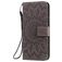 Mobigear Sunflower Housse Motorola Moto G8 Plus Etui Porte-Monnaie - Gris