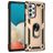 Mobigear Armor Ring Samsung Galaxy A53 Plastique rigide Coque arrière Antichoc avec bague de maintien - Or