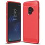 Mobigear Brushed Slim Samsung Galaxy S9 TPU souple Coque arrière - Rouge