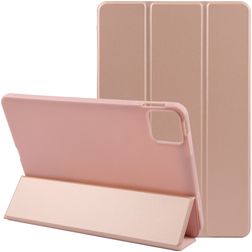 Mobigear Tri-Fold Gel Coque iPad Air 11 Pouces (2024) Etui en TPU,Similicuir - Rose doré