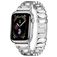 Mobigear Vienna Bracelet Acier Apple Watch Fermeture boucle déployante - 42/41/40/38 mm - Argent
