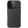 Decoded Coque iPhone 16 MagSafe Coque arrière en Cuir Véritable - Noir