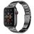 Mobigear Lissabon Bracelet Acier Apple Watch Fermeture boucle déployante - 42/41/40/38 mm - Gris sidéral