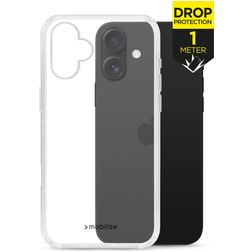 Mobilize Naked Protection Coque Transparente iPhone 16 Coque arrière Rigide Anti-Chocs - Transparent