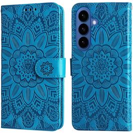 Mobigear Sunflower Housse Samsung Galaxy S26 Plus Etui Porte-Monnaie - Bleu