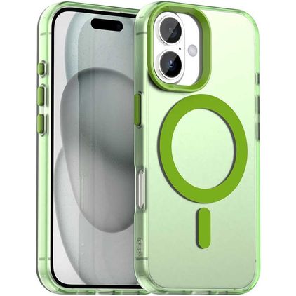 Mobigear Shockproof Coque iPhone 18 MagSafe Coque arrière Rigide - Vert
