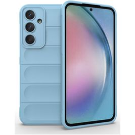 Mobigear Bumpy Coque Samsung Galaxy A55 Coque arrière en TPU Souple - Bleu