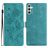 Mobigear Flowers Housse Samsung Galaxy A17 Etui Porte-Monnaie - Vert