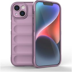 Mobigear Bumpy Coque iPhone 15 Coque arrière en TPU Souple - Violet