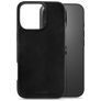 Mobilize Premium Coque iPhone 16 Pro MagSafe Coque arrière en Cuir Véritable - Noir
