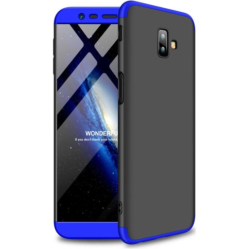 Mobigear TriGuard Coque Samsung Galaxy J6 Plus Coque arrière Rigide - Noir / Bleu