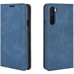 Mobigear Retro Slim OnePlus Nord Étui Portefeuille - Bleu foncé
