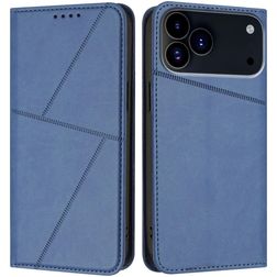 Mobigear Frosted Flip Housse iPhone 17 Pro Etui Porte-Monnaie - Bleu