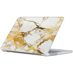 Mobigear Marble MacBook Air 15 pouces (2023-2026) Coque rigide pour MacBook - Marron - Modèle A2941 / A3114 / A3241 / A3448