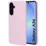 Mobiparts Slim Line Samsung Galaxy A36 MagSafe Plastique rigide Coque arrière - Blush Pink