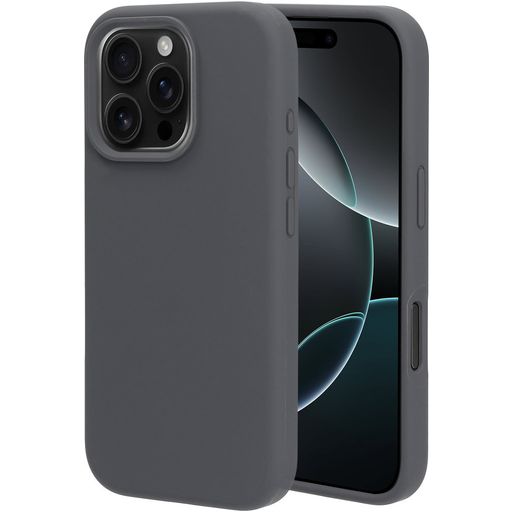 Mobiparts Coque iPhone 16 Pro Coque arrière en Silicone - Urban Grey