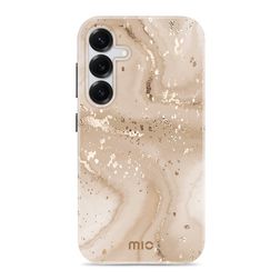 MIO Coque Samsung Galaxy S25 MagSafe Coque arrière Rigide - Gold Marble