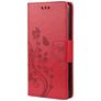 Mobigear Flowers Housse Xiaomi Redmi Note 10 5G Etui Porte-Monnaie - Rouge