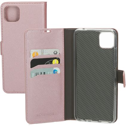 Mobiparts Saffiano Wallet Samsung Galaxy A22 5G Étui Portefeuille - Rose