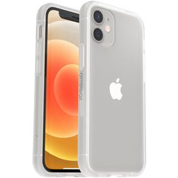 OtterBox React Coque Transparente iPhone 12 Mini Coque arrière Rigide Anti-Chocs - Transparent
