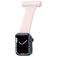 Mobigear Clip Bracelet Infirmière pour Apple Watch Épingle - 49/46/45/44 mm - Rose pastel