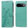 Mobigear Flowers Housse Google Pixel 11 Pro Etui Porte-Monnaie - Vert