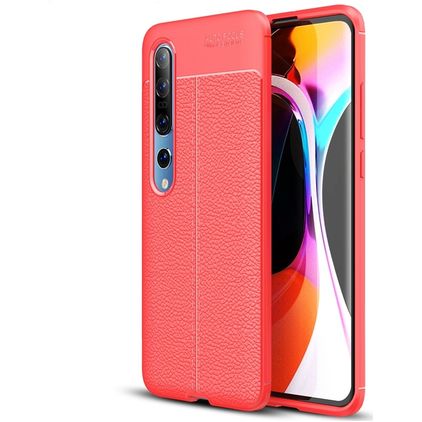 Mobigear Luxury Coque Xiaomi Mi 10 Pro Coque arrière en TPU Souple - Rouge