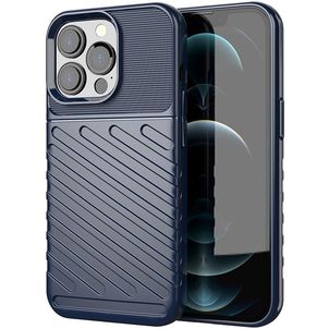 Mobigear Groove Coque iPhone 13 Pro Max Coque arrière en TPU Souple - Bleu