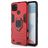 Mobigear Armor Ring Coque Realme C25Y Coque arrière Rigide Anti-Chocs avec Anneau-Support - Rouge