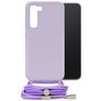 Mobilize Lanyard Gelly Samsung Galaxy S23 Coque avec cordon en TPU Souple - Pastel Purple