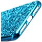 Mobigear Glitter Coque iPhone XR Coque arrière Rigide - Bleu