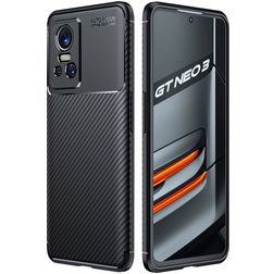 Mobigear Racing Coque Realme GT Neo 3 Coque arrière en TPU Souple - Noir