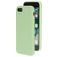 Mobiparts Coque iPhone SE (2022) Coque arrière en Silicone - Pistache Green