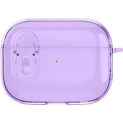 Mobigear Crystal Clip Coque Apple AirPods Pro 1 Coque Rigide - Violet
