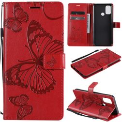 Mobigear Butterfly Housse OPPO A53 Etui Porte-Monnaie - Rouge