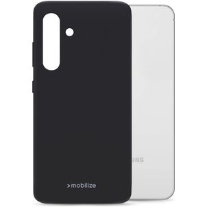 Mobilize Rubber Gelly Coque Samsung Galaxy S24 FE Coque arrière en TPU Souple - Noir