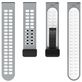 Mobigear Sport Plus Mag Bracelet Silicone Smartwatch Fermeture magnétique - Connexion universelle de 22 mm - Blanc / Gris