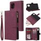 Mobigear Zipper Housse Samsung Galaxy Note 10 Lite Etui Porte-Monnaie - Rouge
