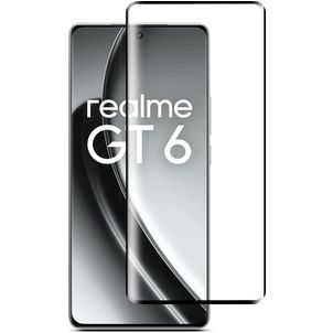 Mobigear Premium Realme GT 6 Verre trempé Protection d'écran - Compatible Coque - Noir