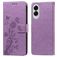 Mobigear Flowers Housse Samsung Galaxy S25 Edge Etui Porte-Monnaie - Violet