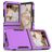 Mobigear Heavy Armor Coque Motorola Razr 50 Coque arrière Rigide Anti-Chocs - Violet